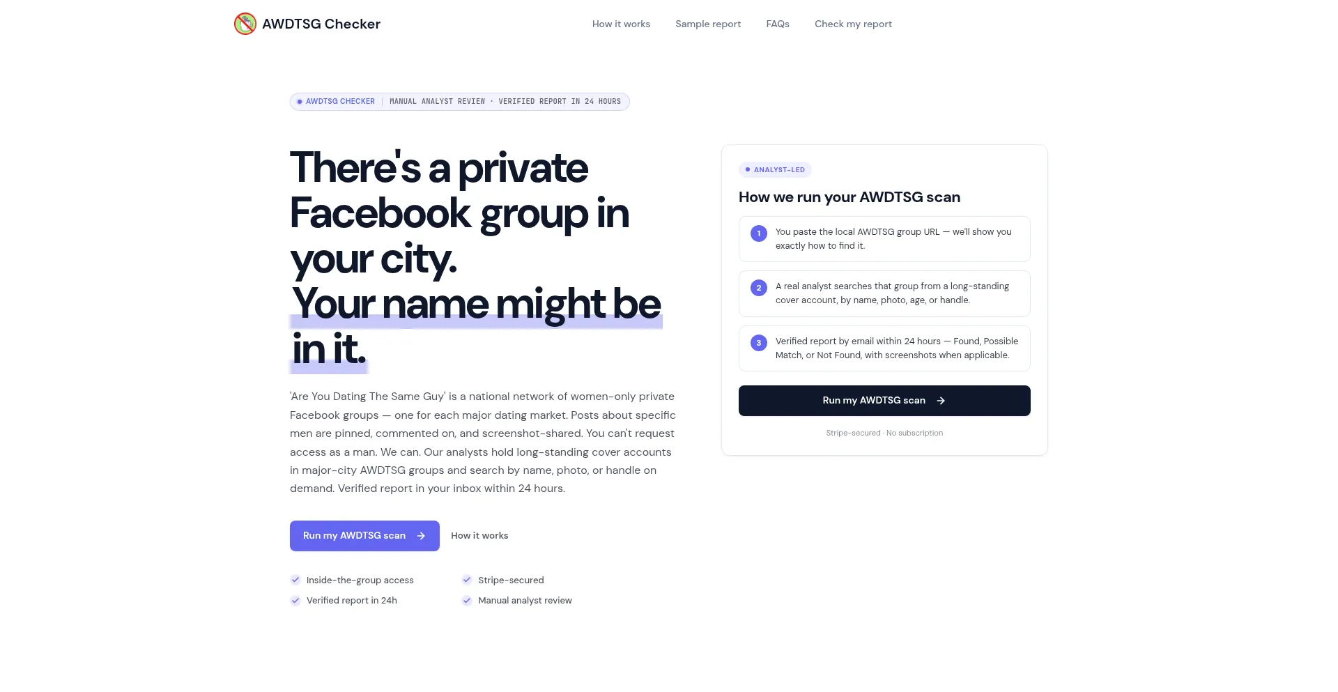 Awdtsgchecker.org