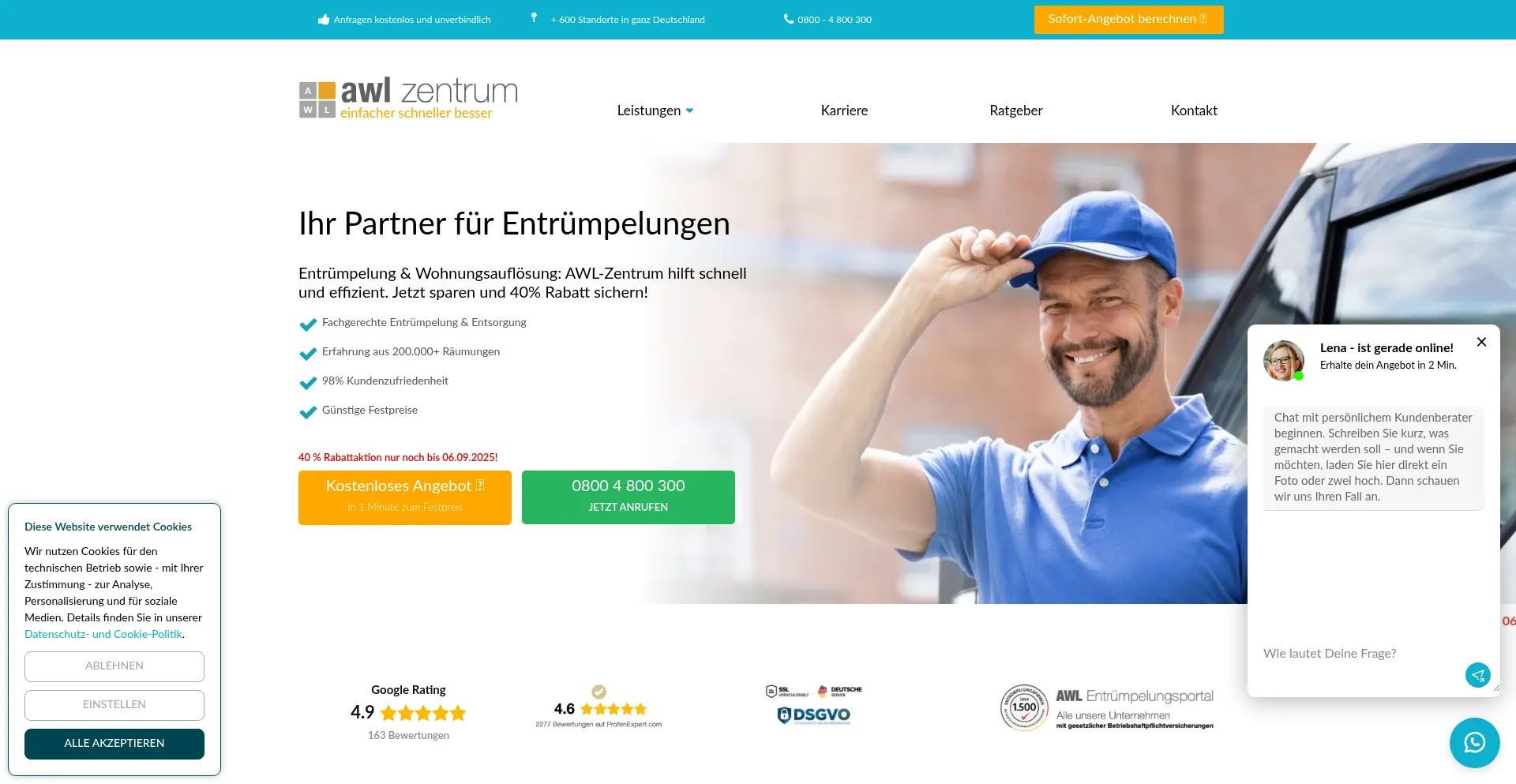 Awl-zentrum.de Screenshot