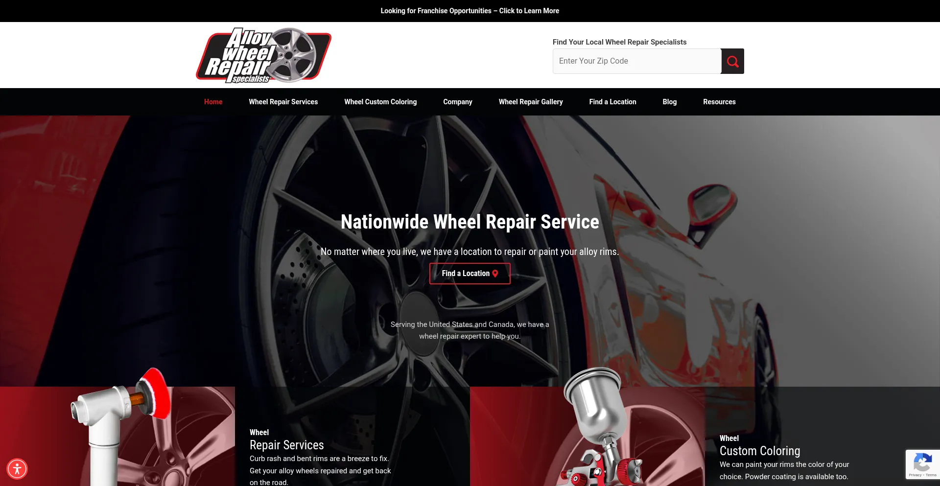 Website screenshot of Awrswheelrepair.com