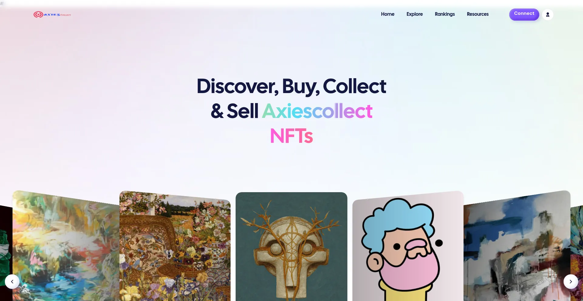 Website screenshot of Axiescollect.pro