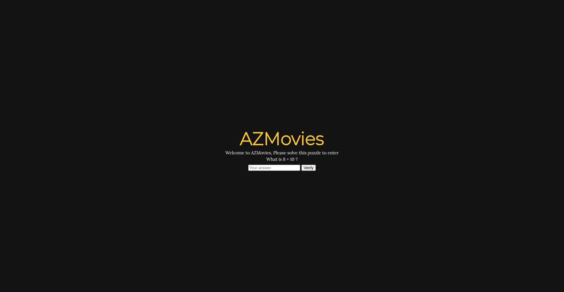 Website screenshot of Azmovies.ag
