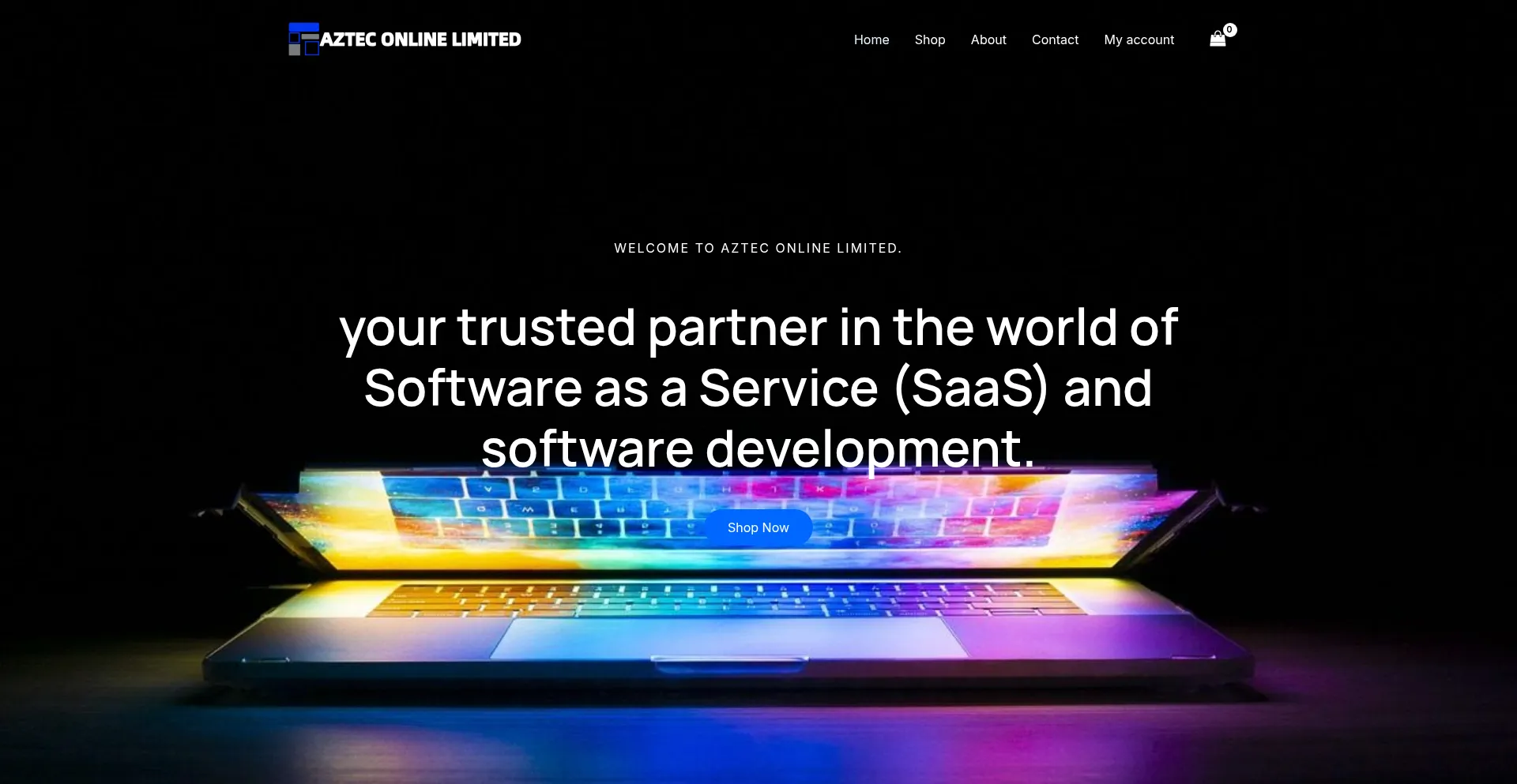 Website screenshot of Azteconlinelimited.shop