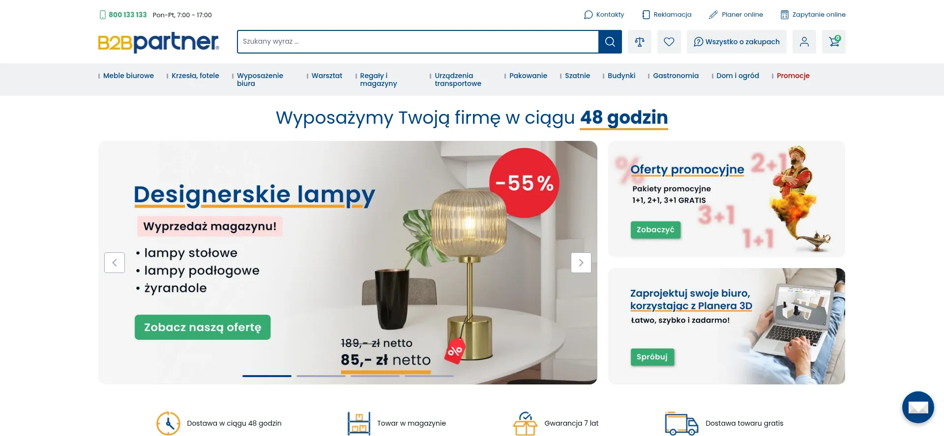 Website screenshot of B2b-partner.pl