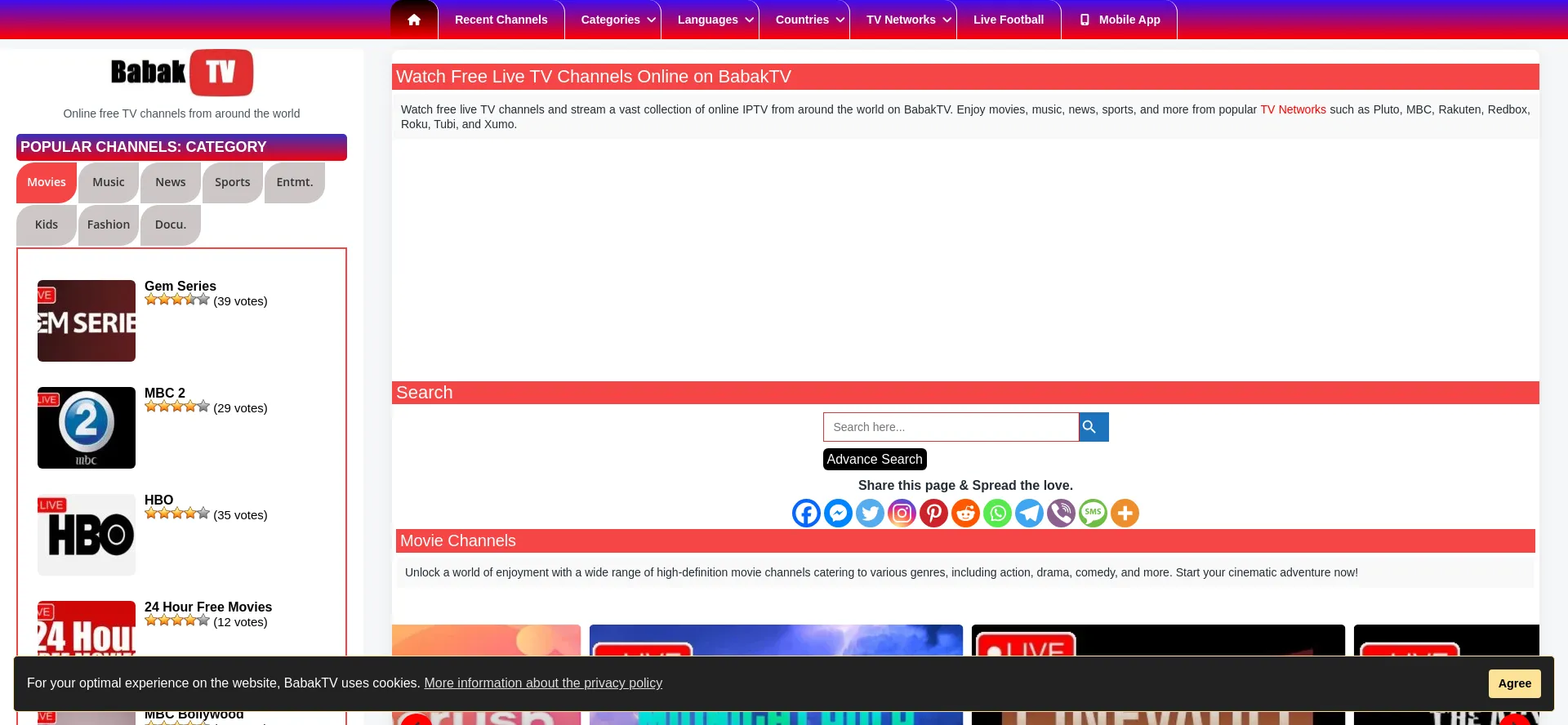 Babaktv.com Screenshot