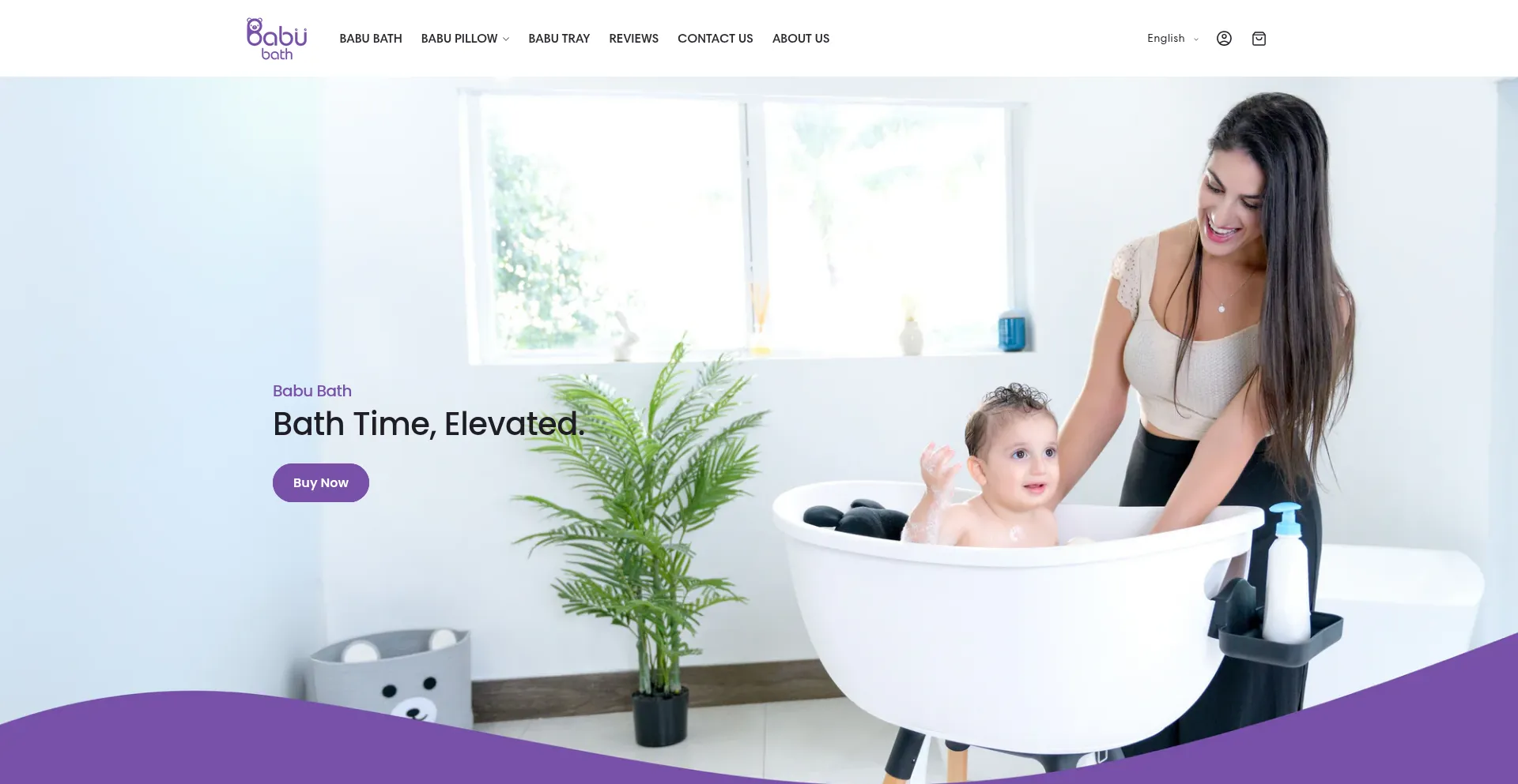 Website screenshot of Babubath.com