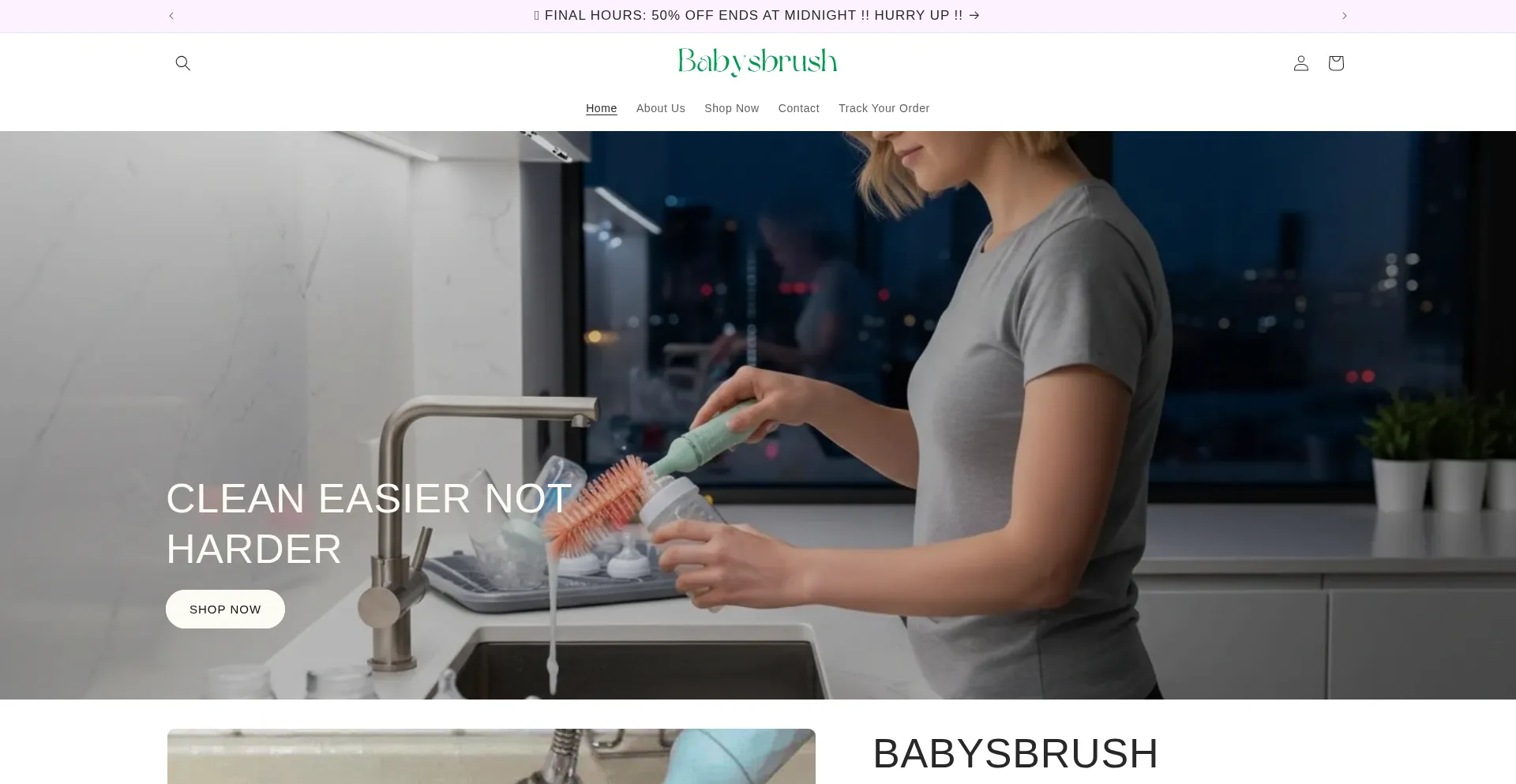 Babysbrush.com Screenshot
