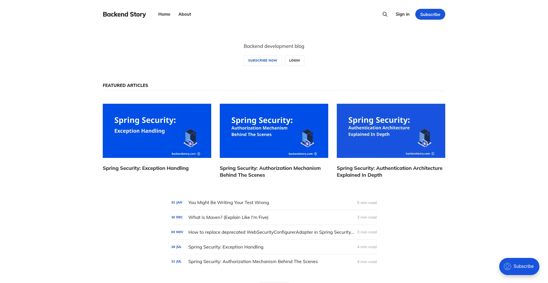 Backendstory.com