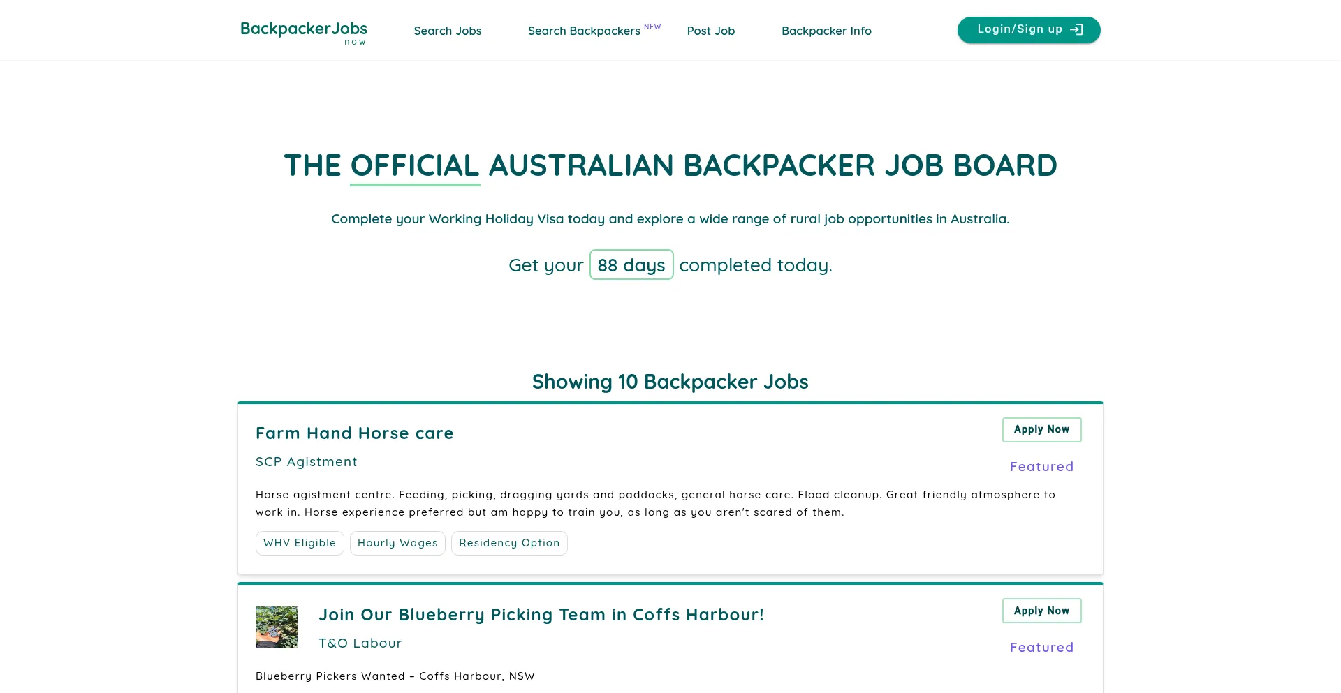 Backpackerjobsnow.com