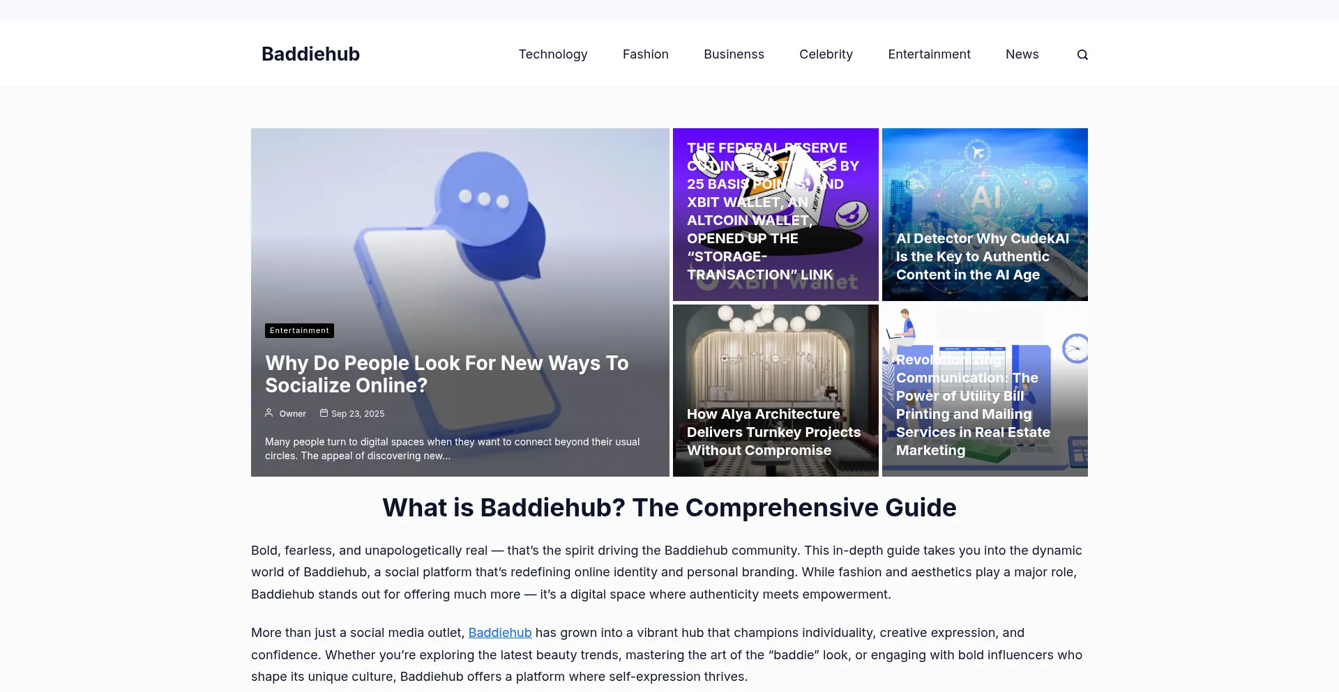 Baddiehub.blog Screenshot