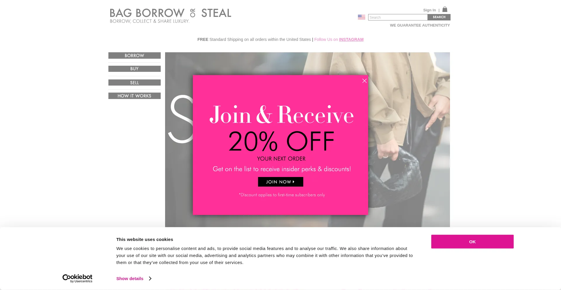 Bagborroworsteal.com Screenshot