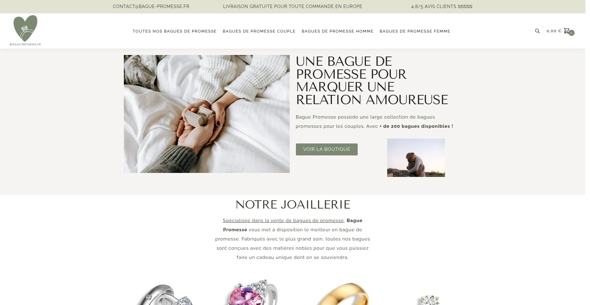 Bague-promesse.fr Screenshot
