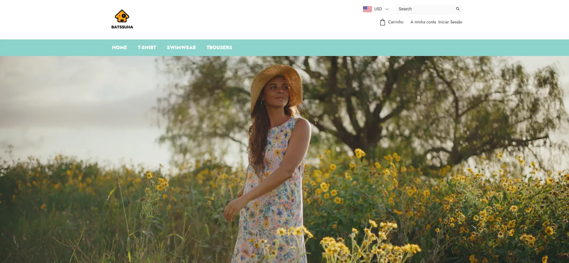 Website screenshot of Bahzar.shop