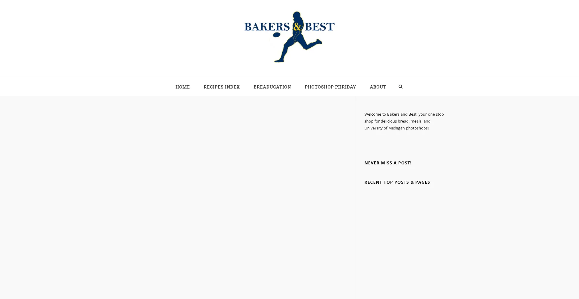 Website screenshot of Bakersandbest.com