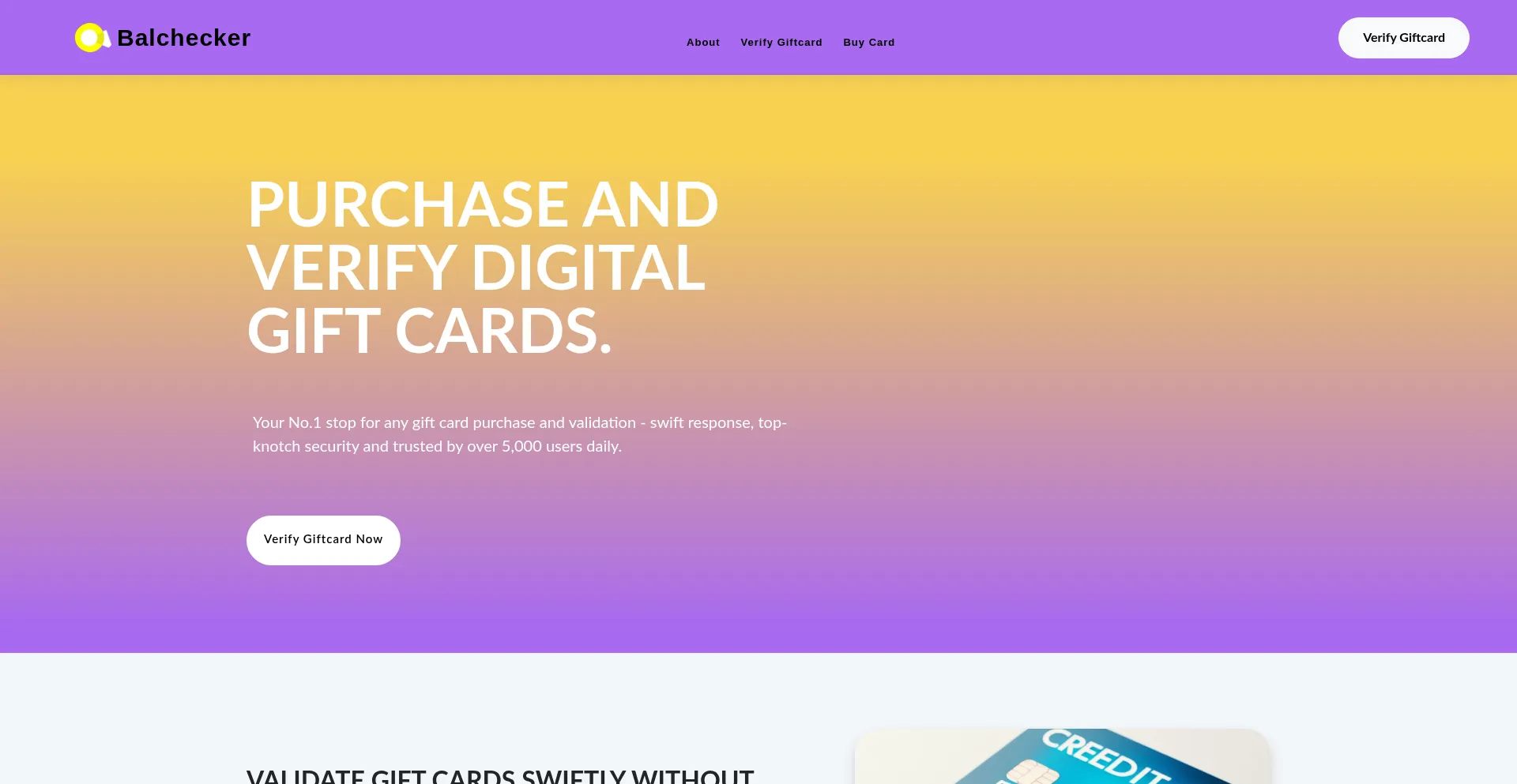 Website screenshot of Balchecker.com