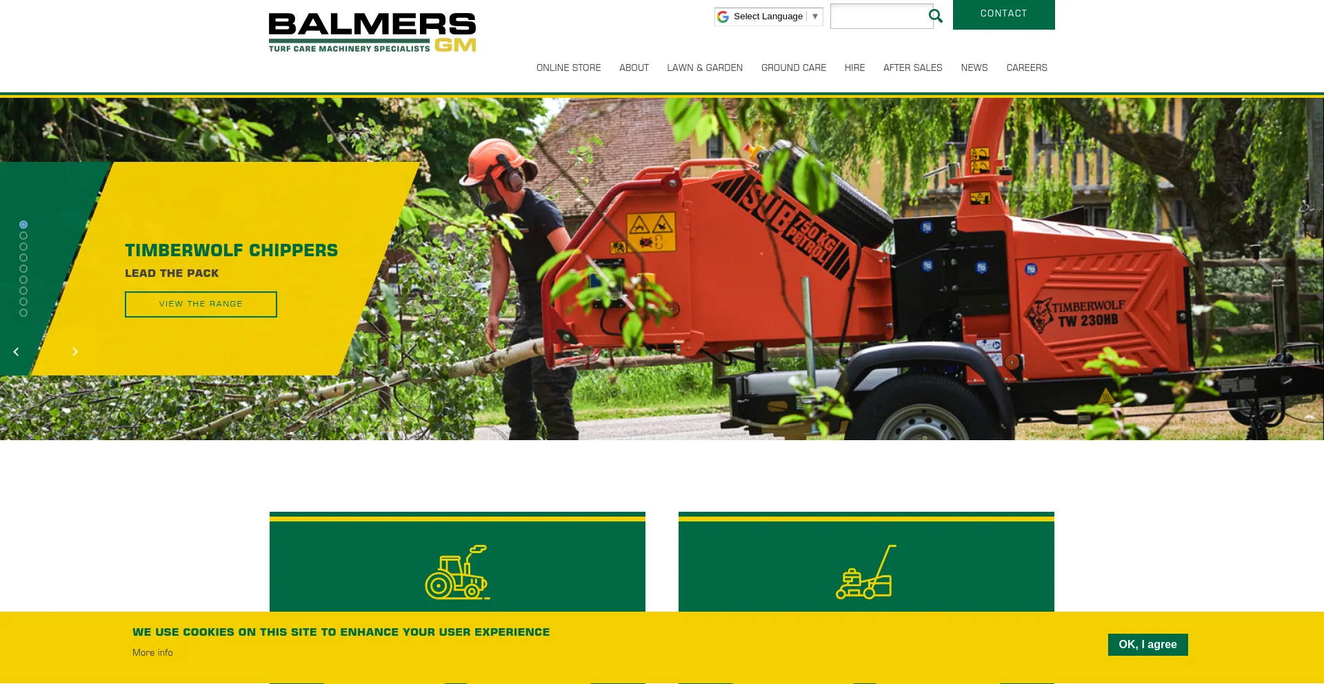Website screenshot of Balmersgm.com