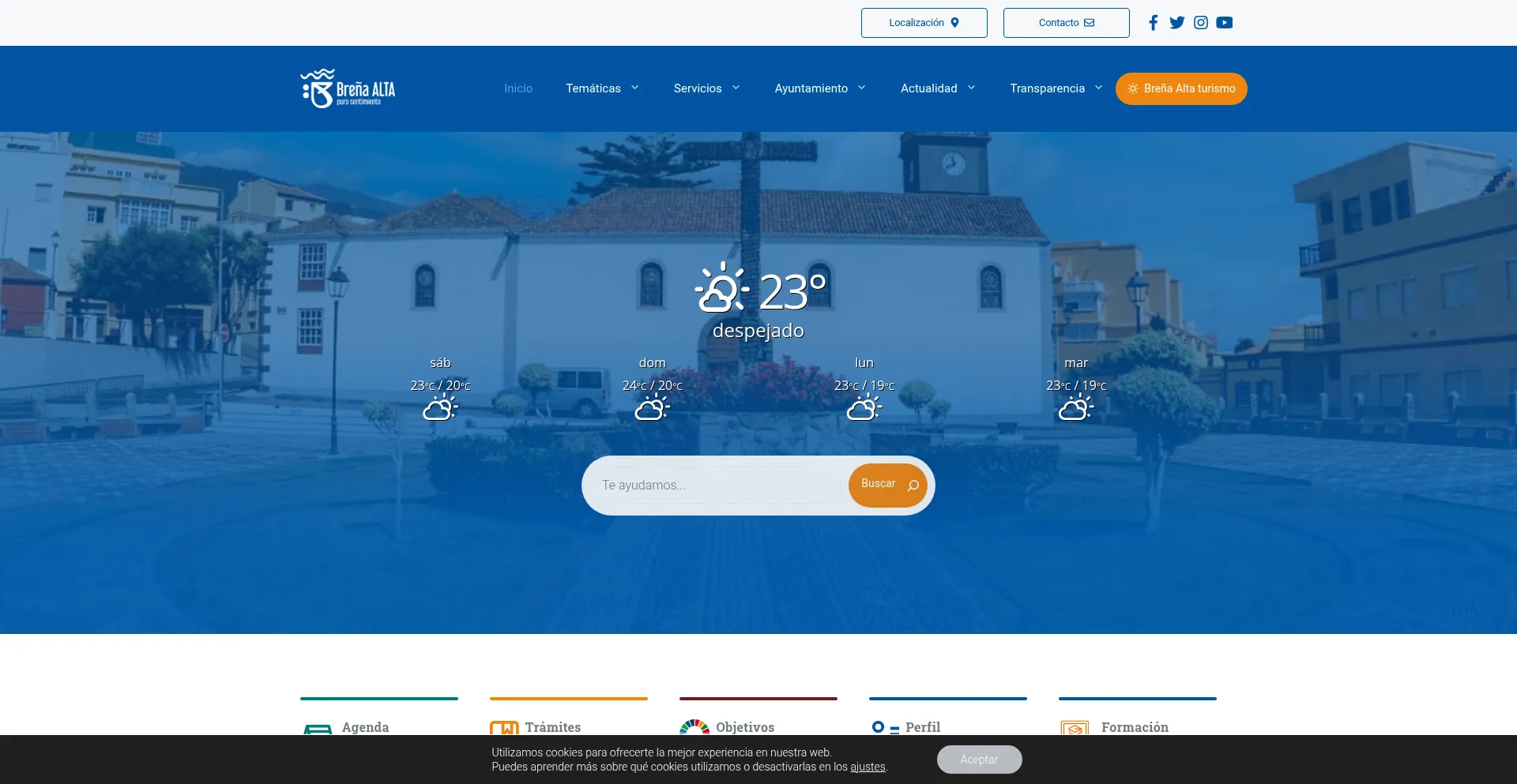 Website screenshot of Balta.org