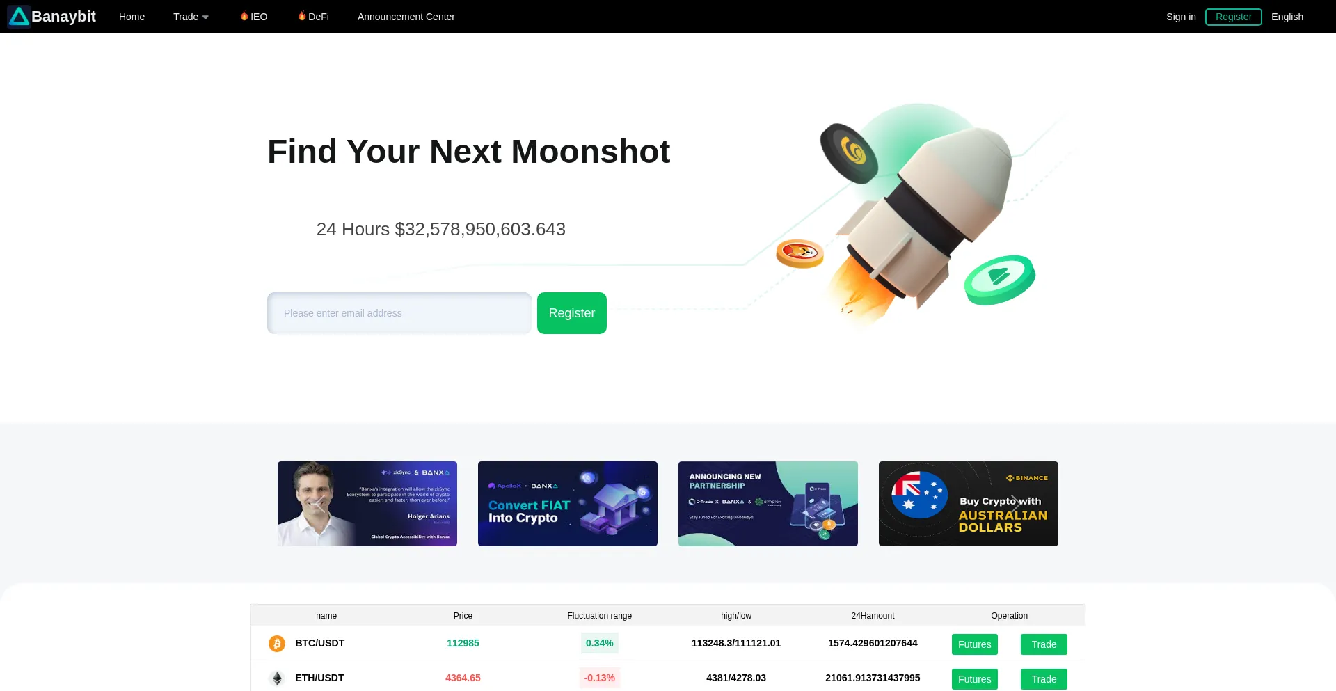 Website screenshot of Banaybit.com