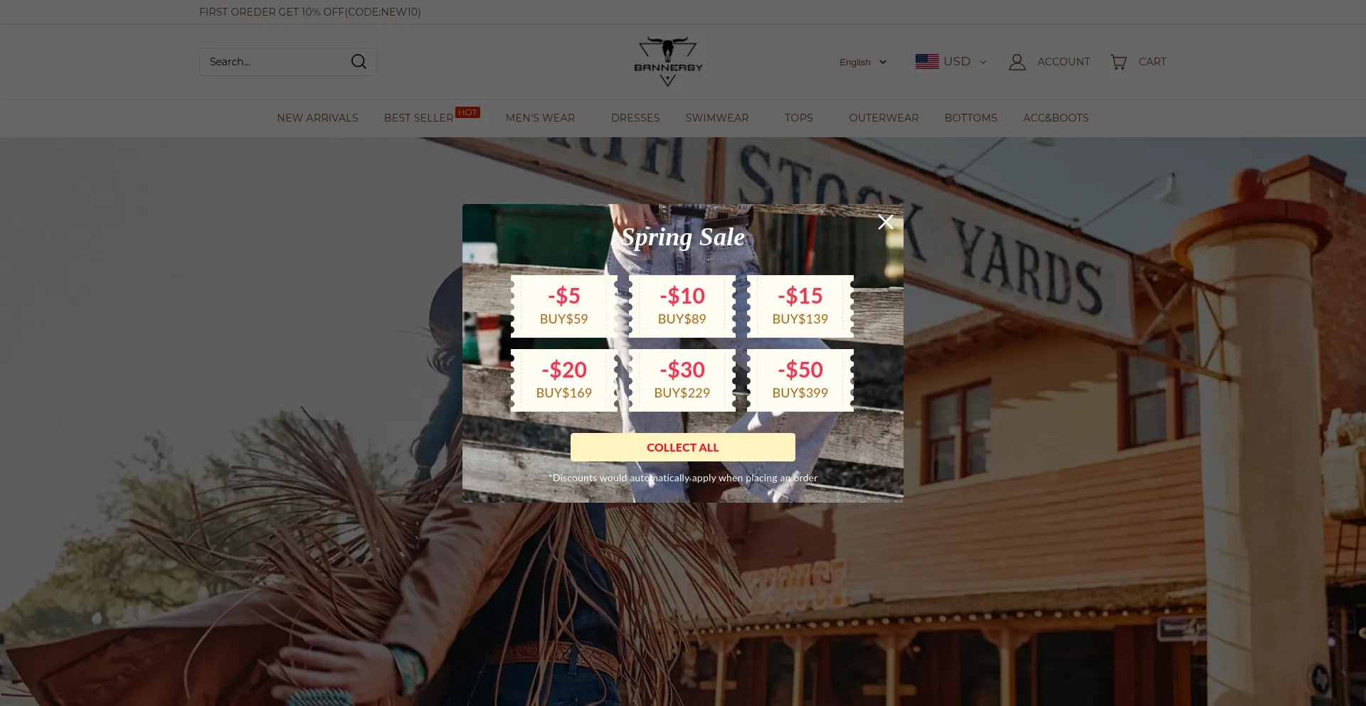 Website screenshot of Bannersy.com