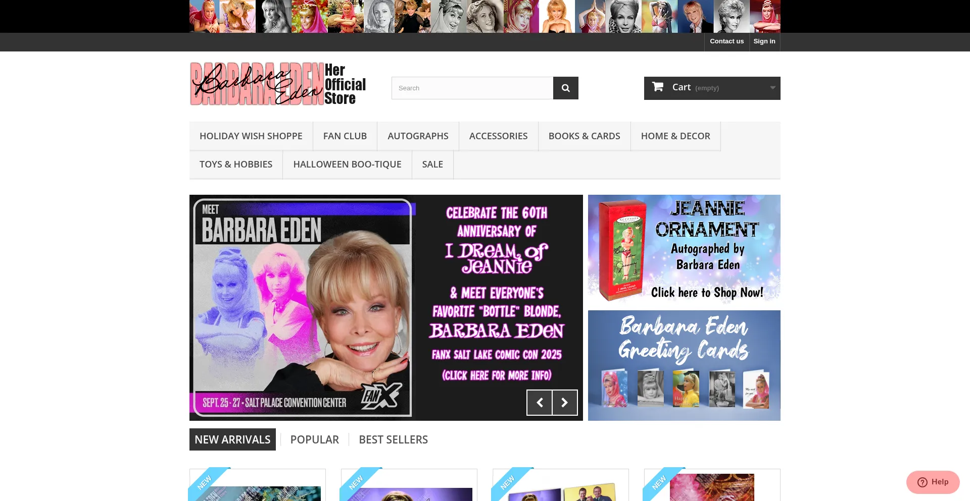 Website screenshot of Barbaraeden.net