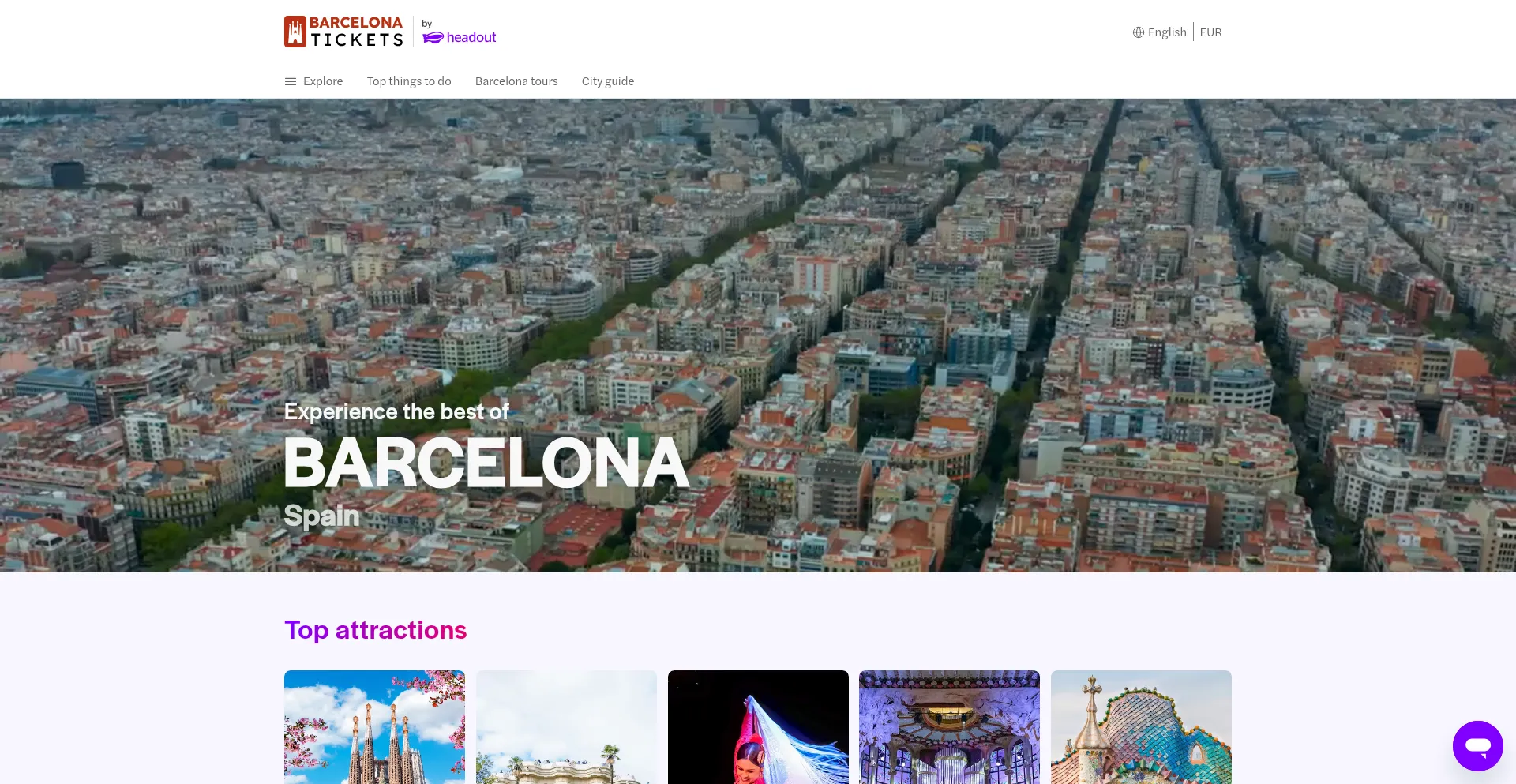 Website screenshot of Barcelona-tickets.com