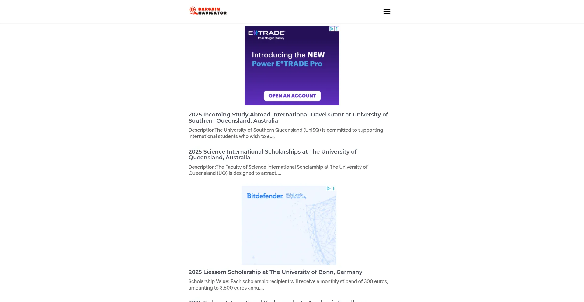 Bargainnavigator.com Screenshot
