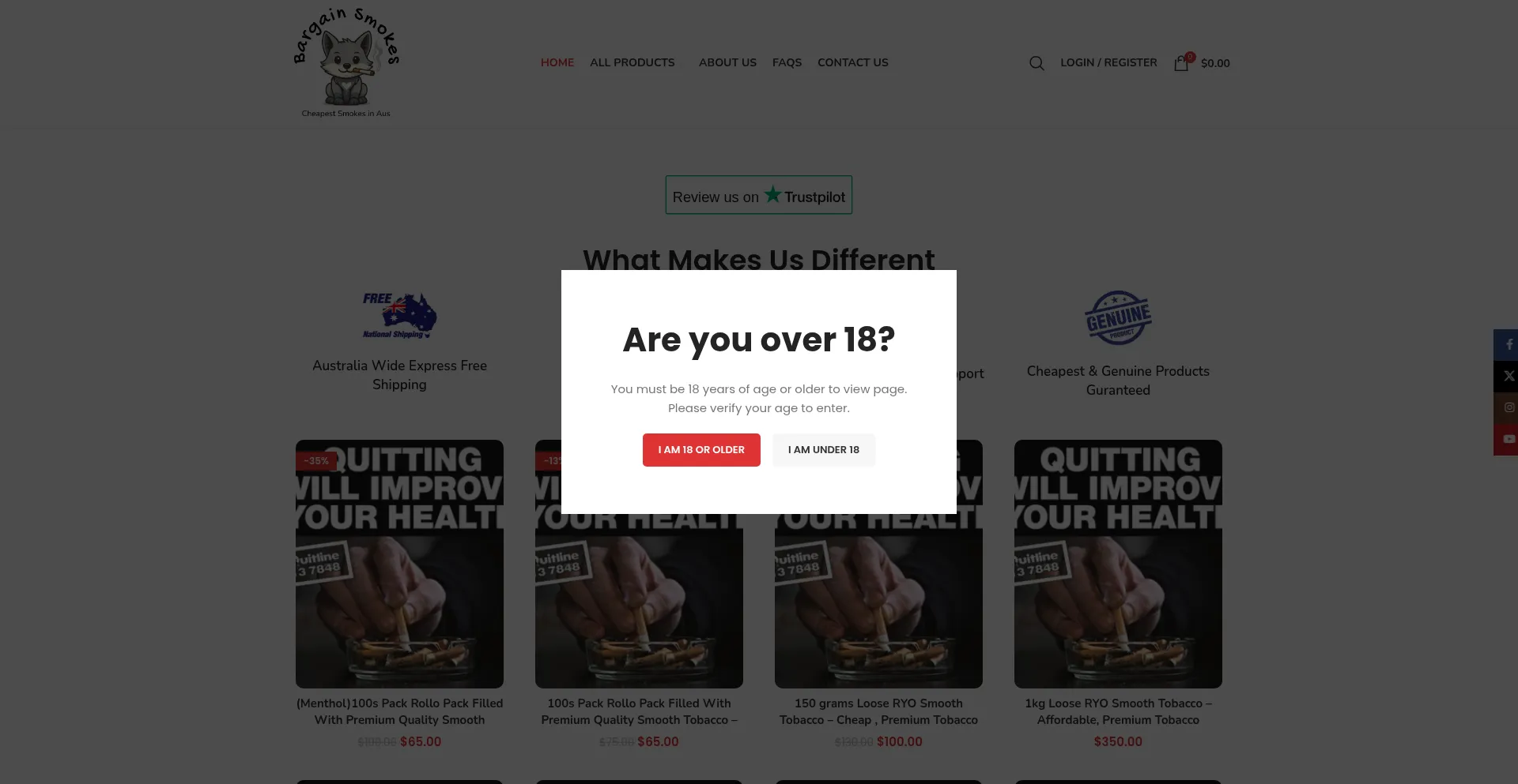Is Bargainsmokesau.com Safe?