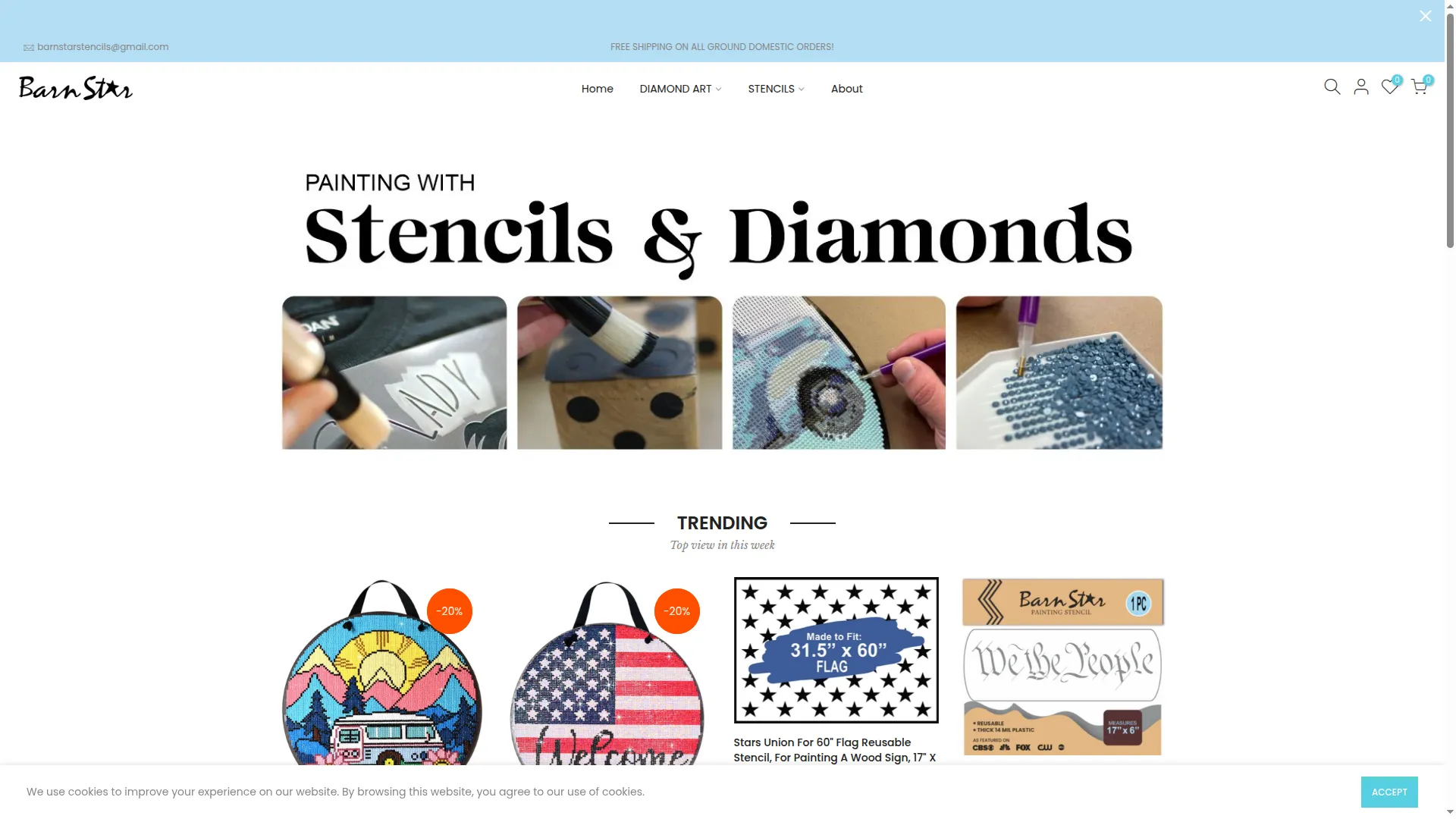 Barnstarstencils.com