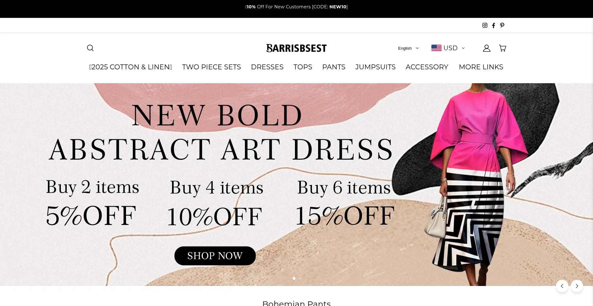Website screenshot of Barrisbsest.com