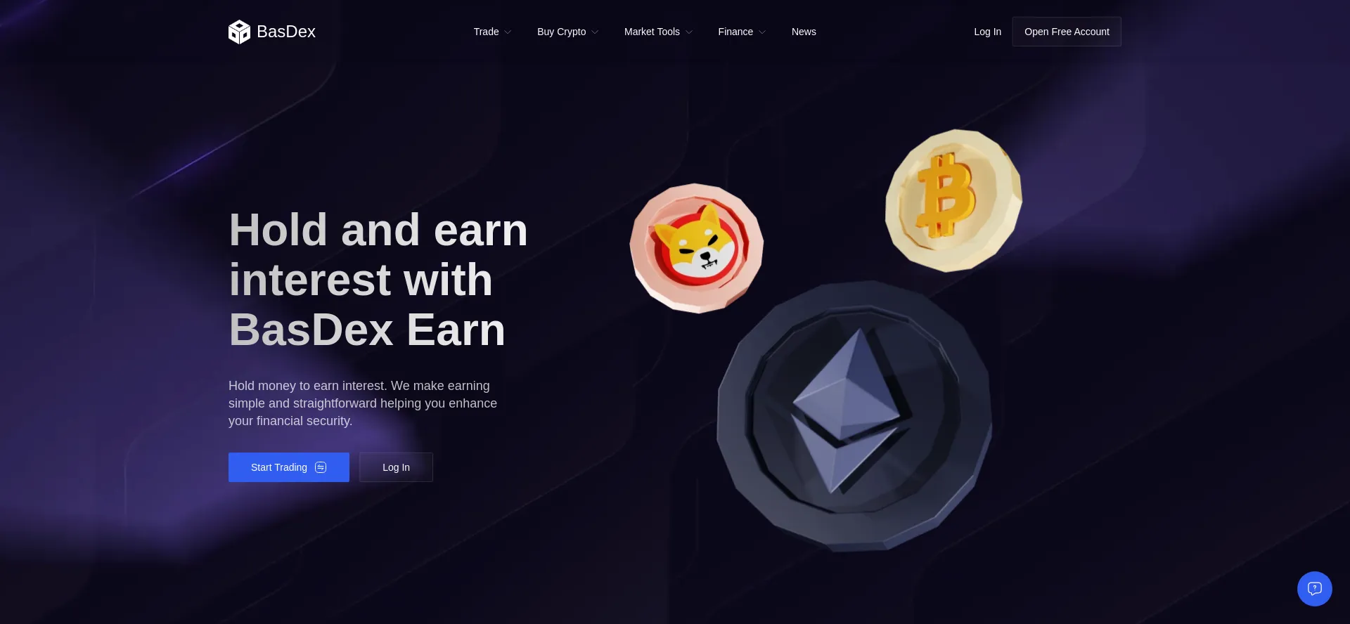 Website screenshot of Basdex.com