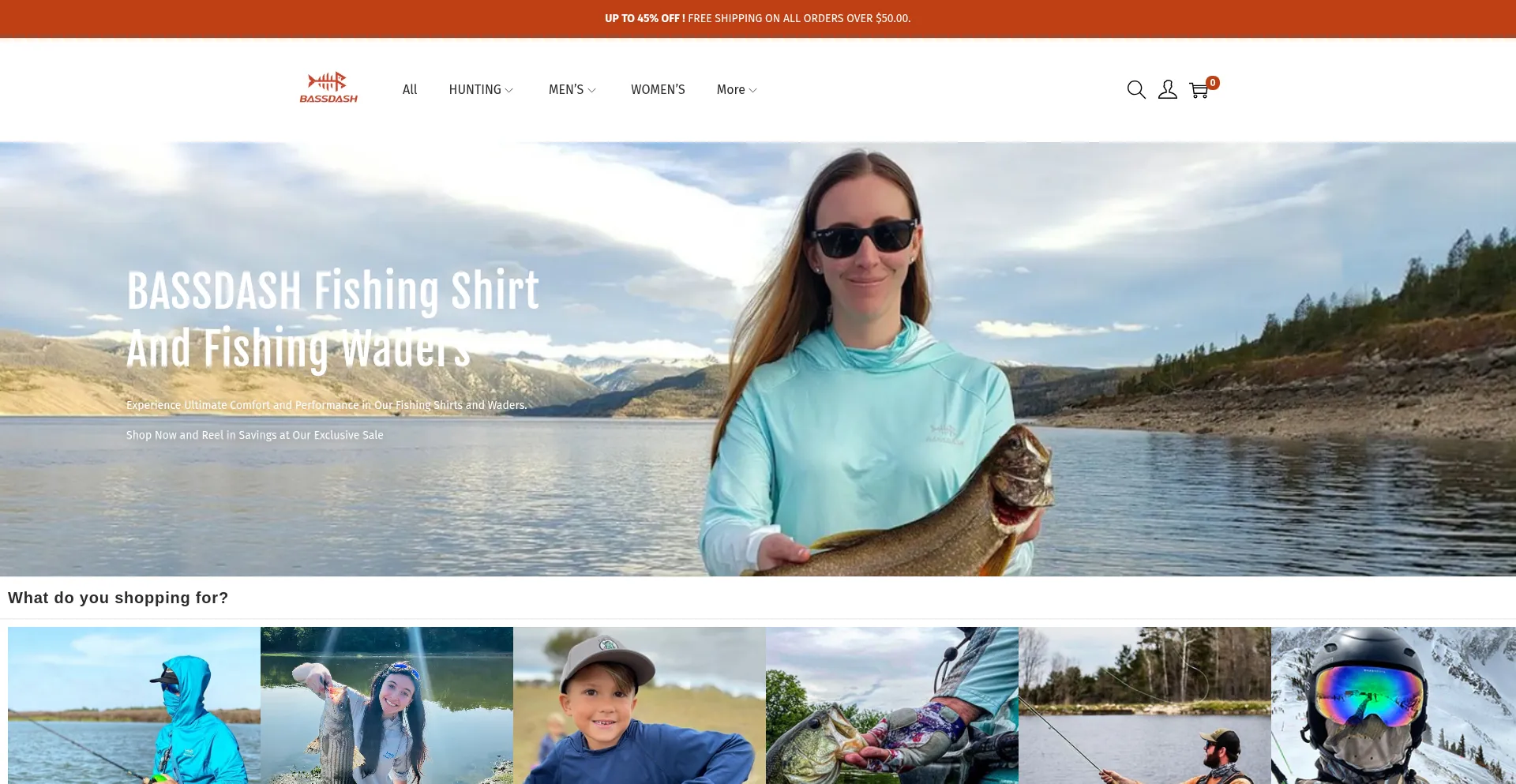 Website screenshot of Bassdashfishing.com