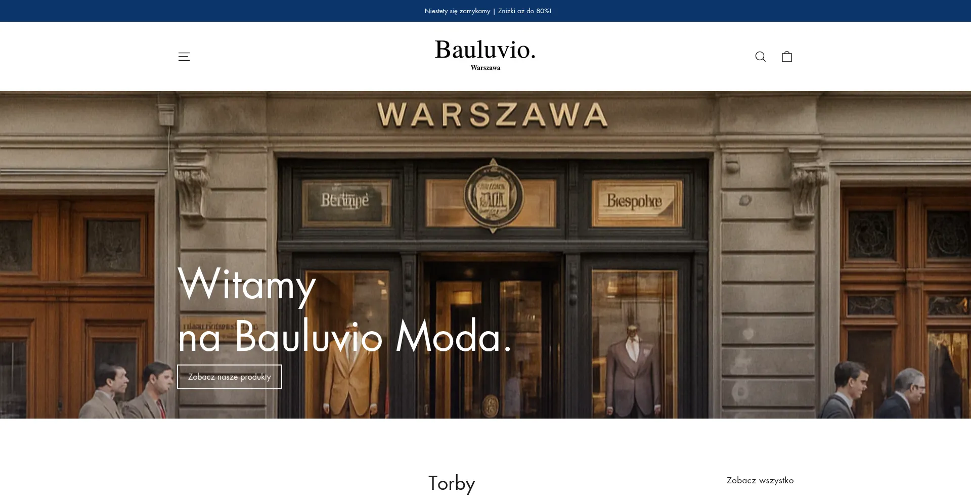 Website screenshot of Bauluviomoda.com