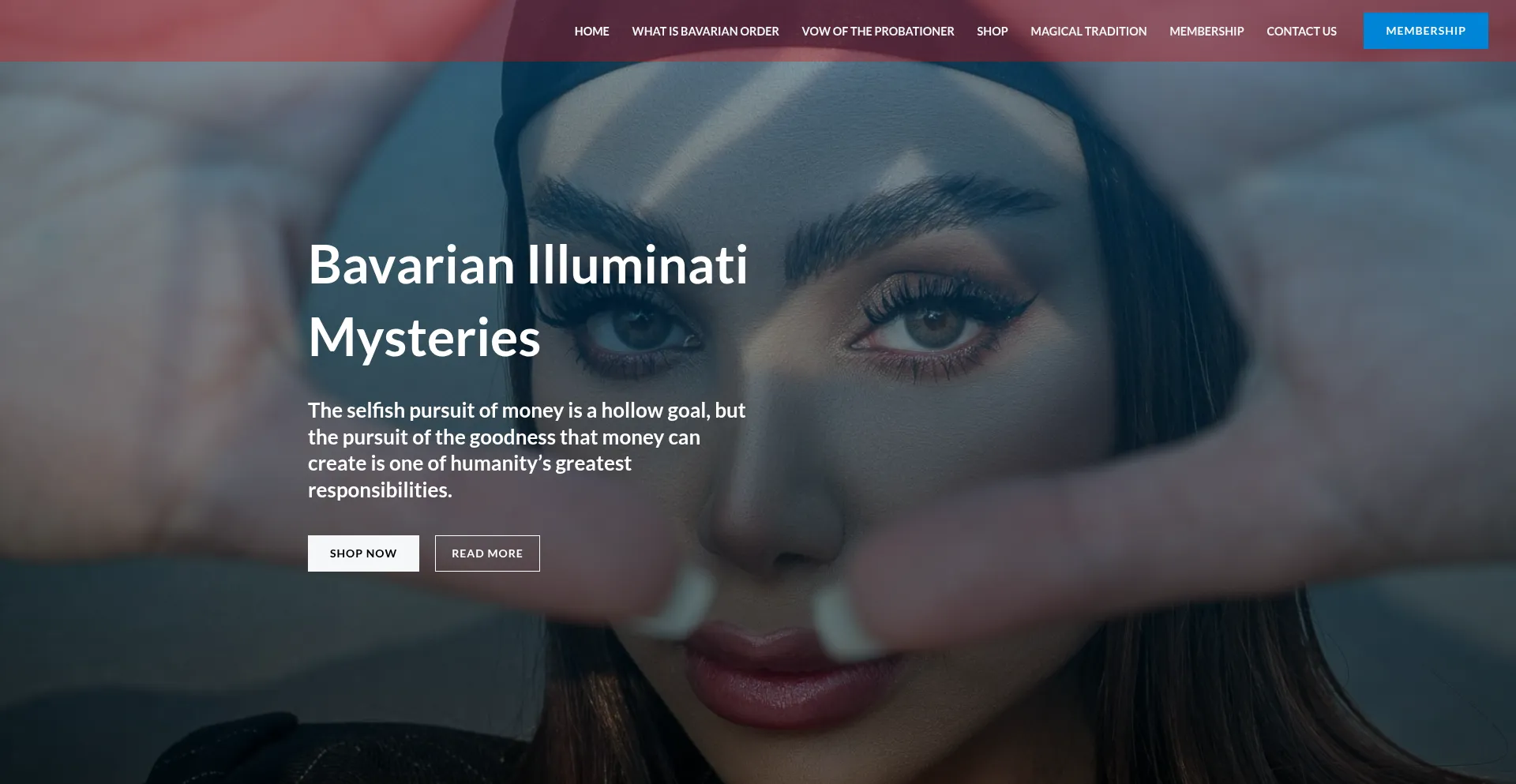 Website screenshot of Bavarianorderoftheillum.com