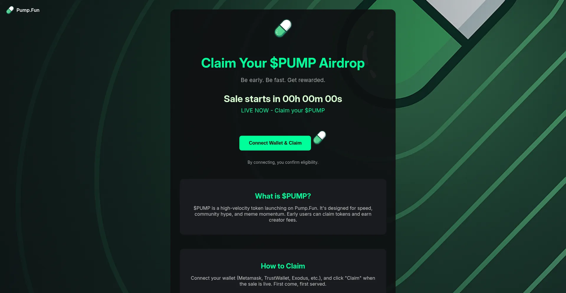 Website screenshot of Bayc-reward.xyz