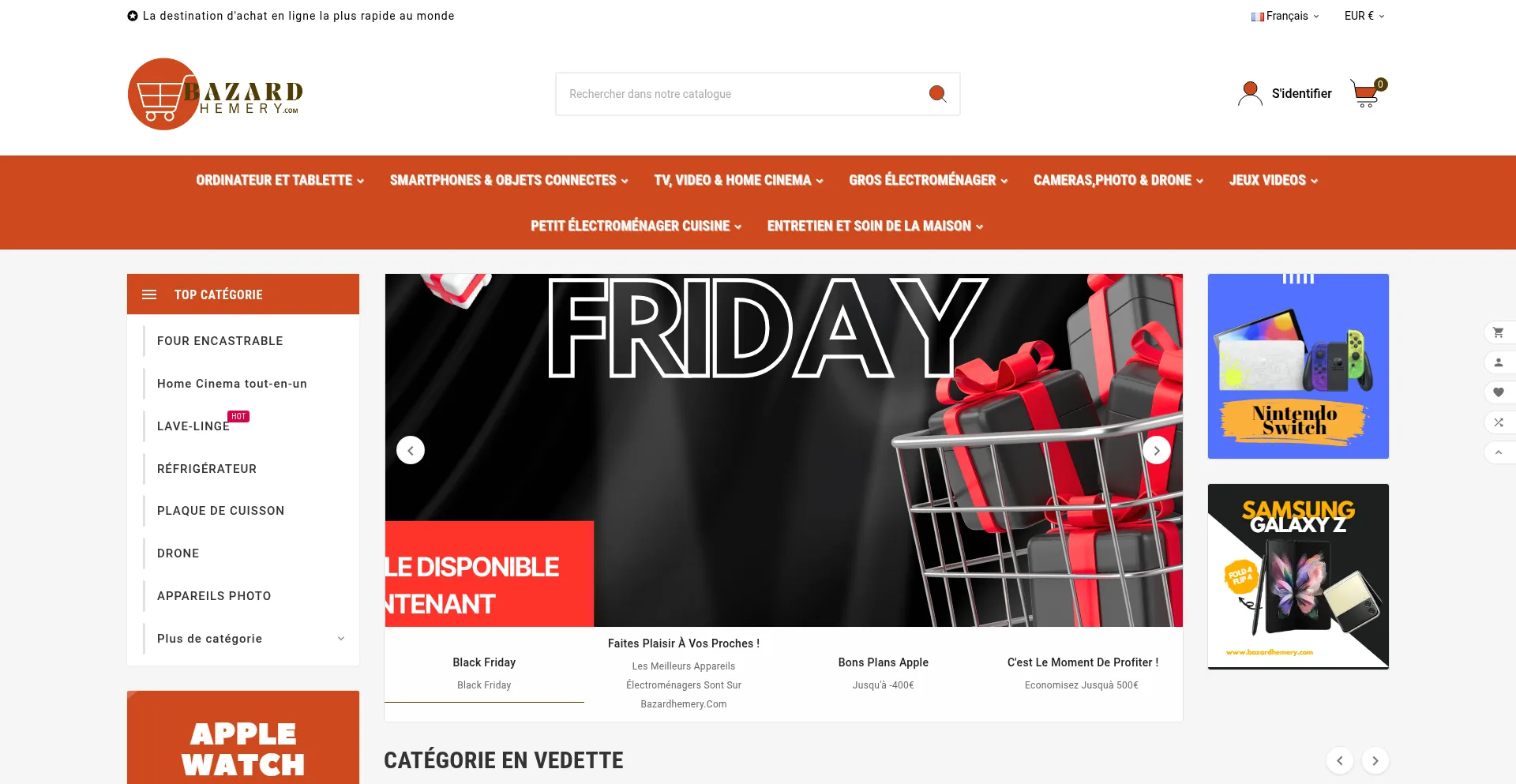 Website screenshot of Bazardhemery.com