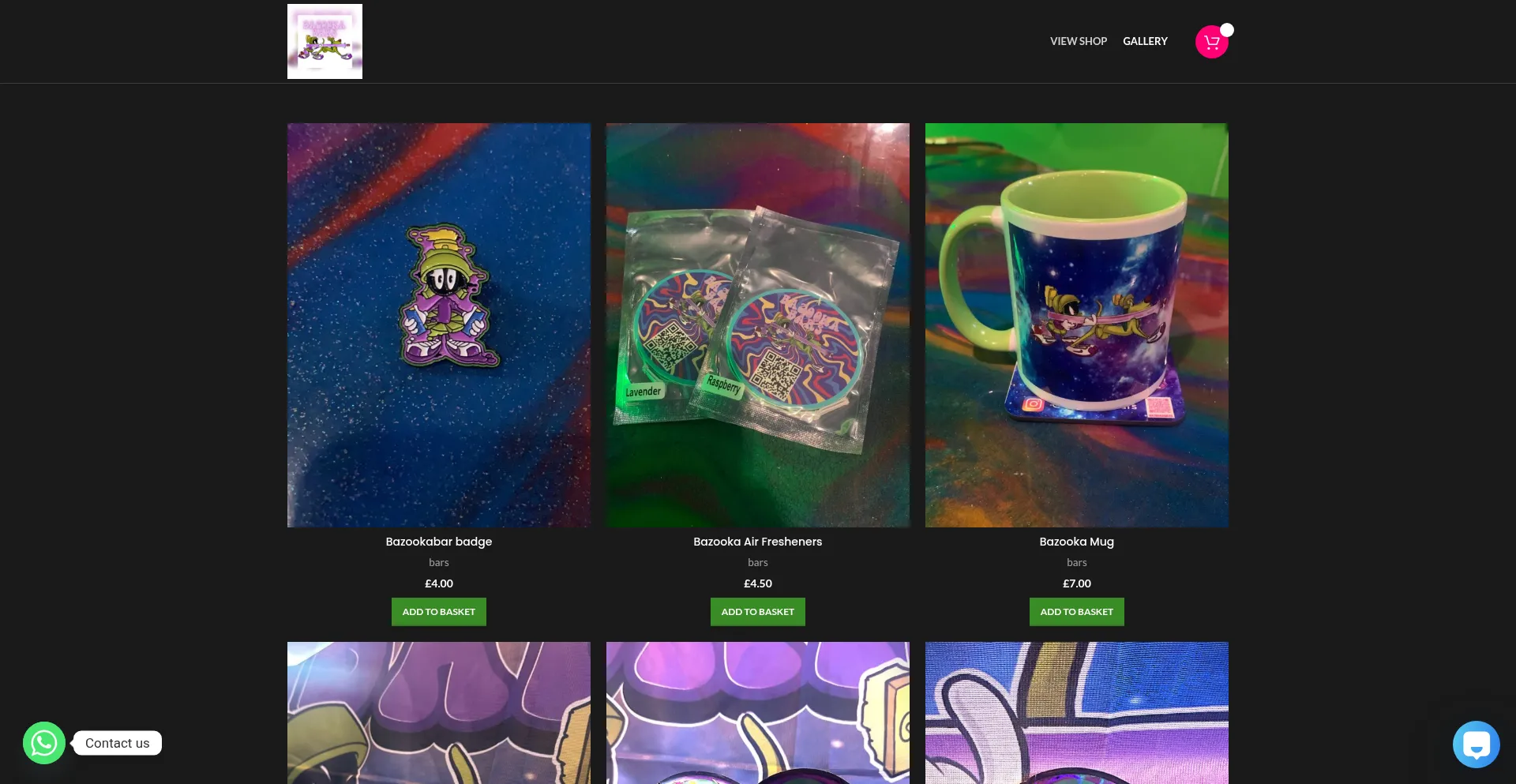 Website screenshot of Bazookabars-multiblendhealthbarsflavors.com