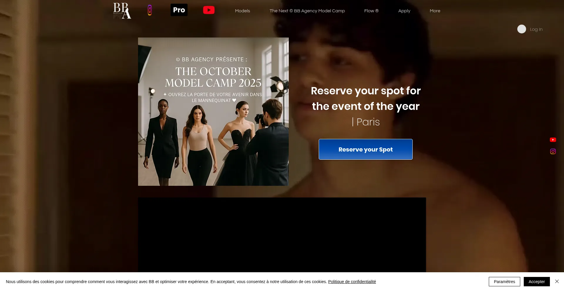 Website screenshot of Bbagency.fr