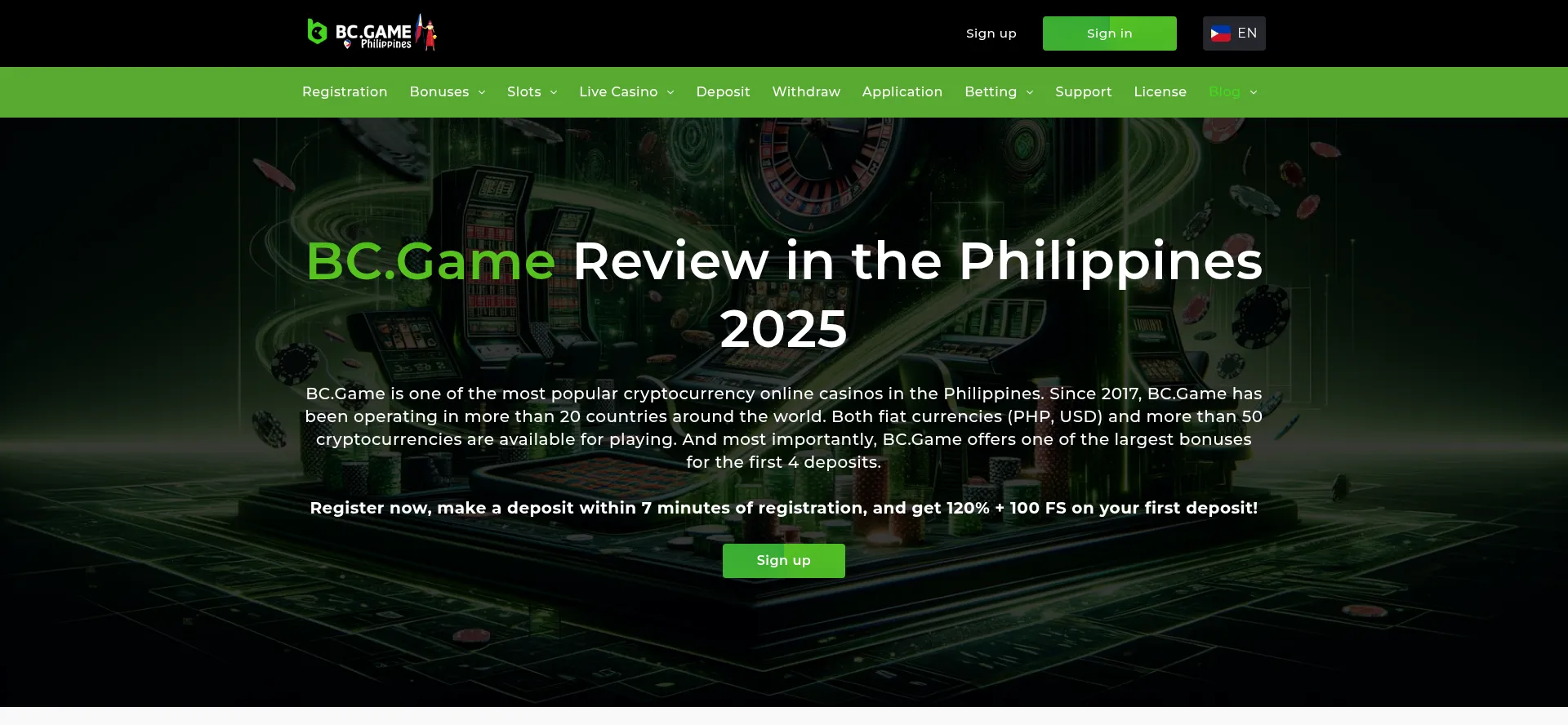 Website screenshot of Bc-game-philippines.com
