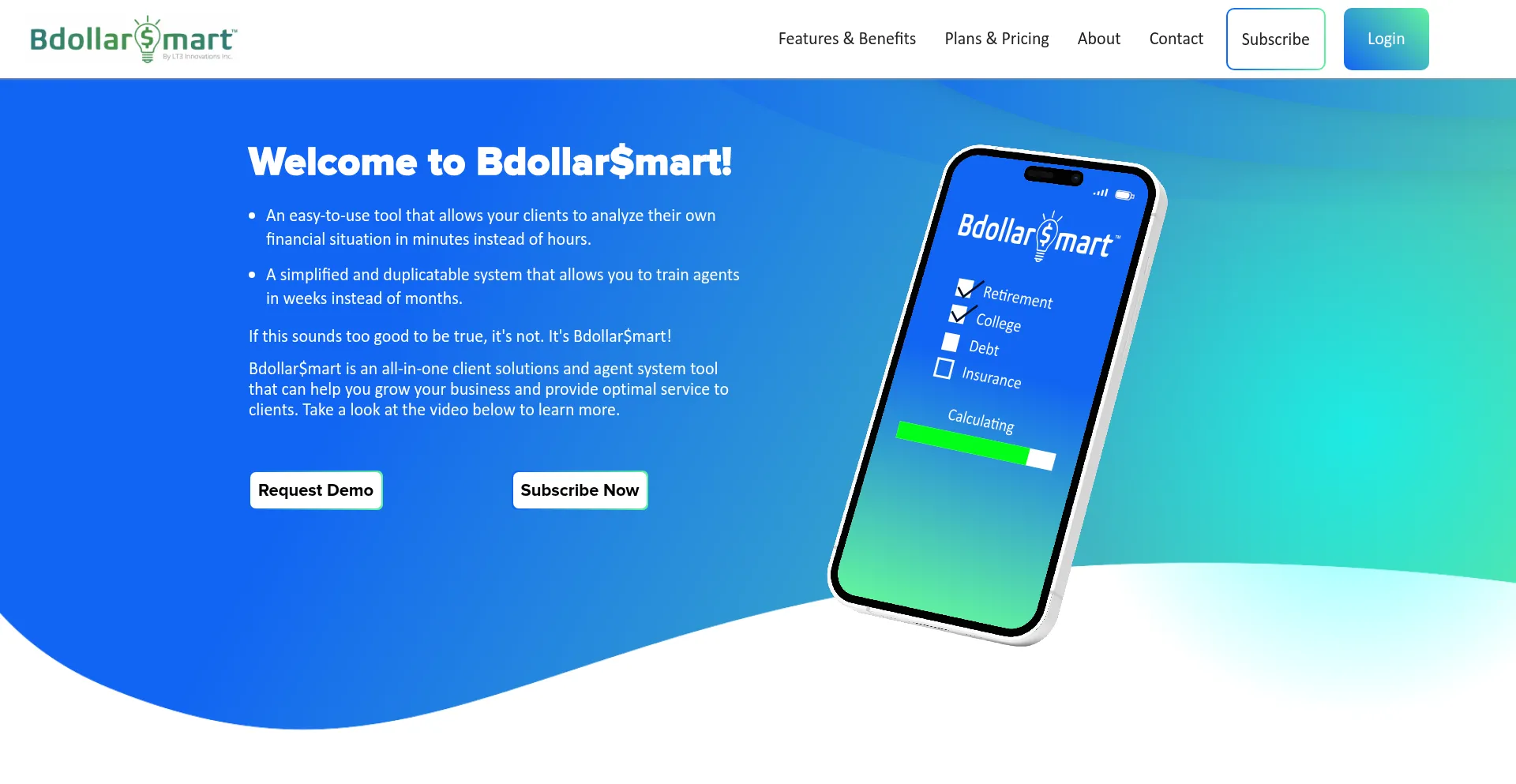 Website screenshot of Bdollarsmart.com