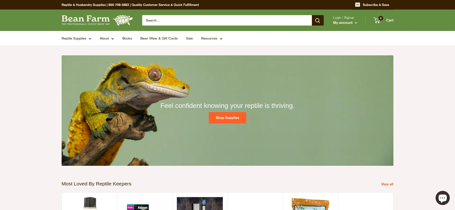 Website screenshot of Beanfarm.com