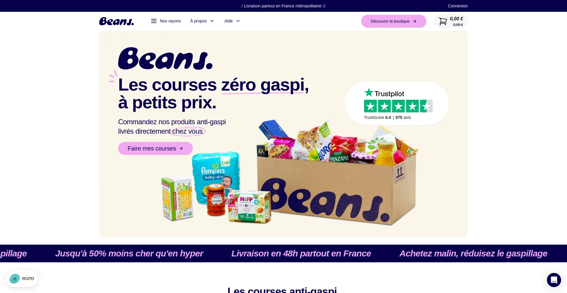 Beansclub.fr Screenshot