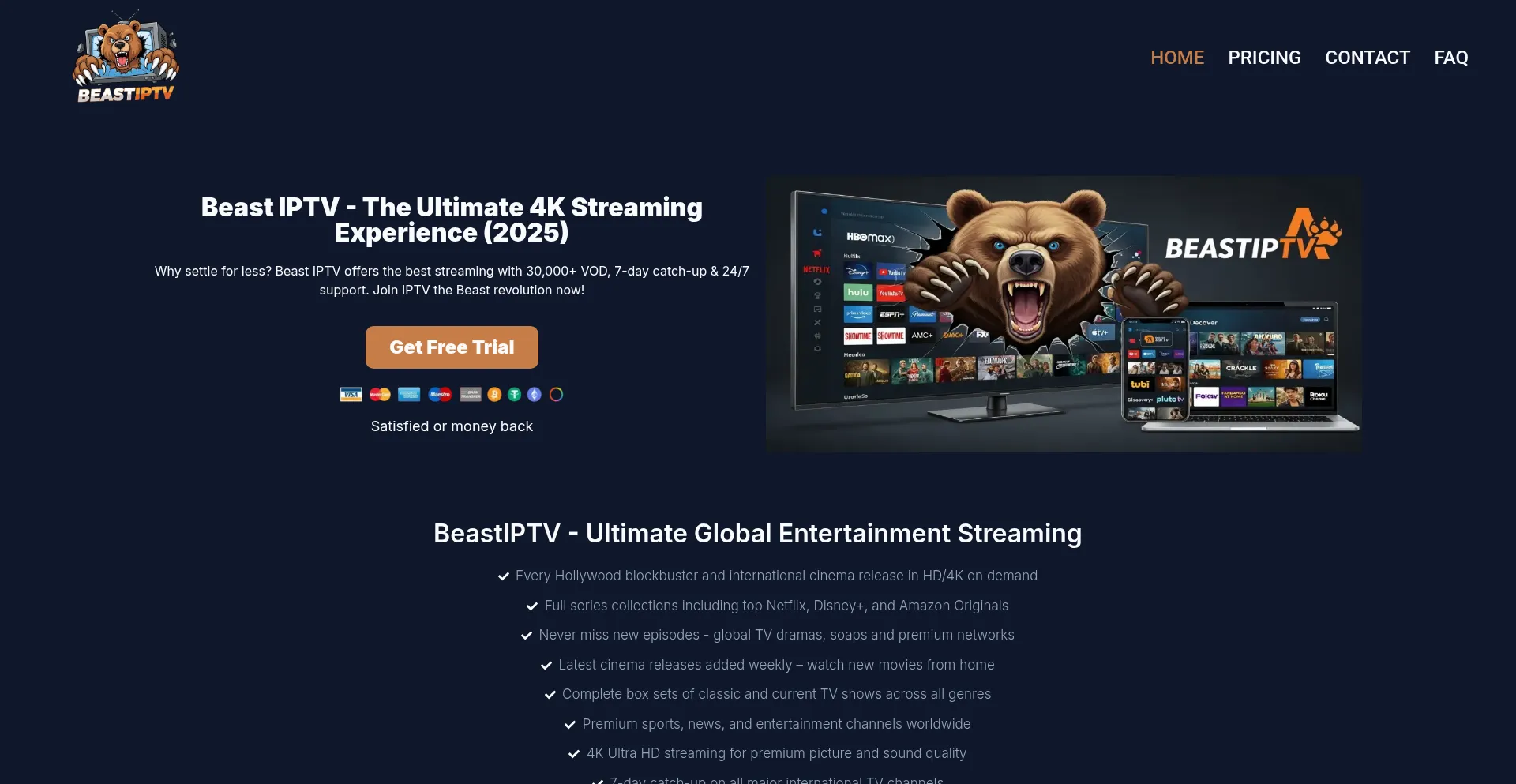 Beast-iptv.com Screenshot