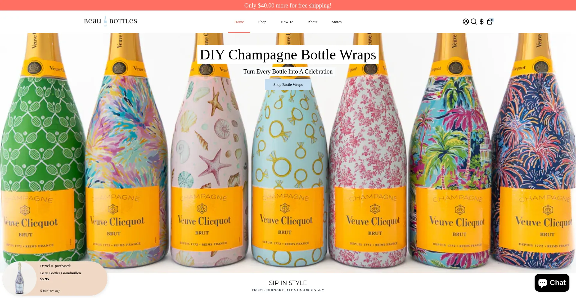 Beaubottles.com Screenshot