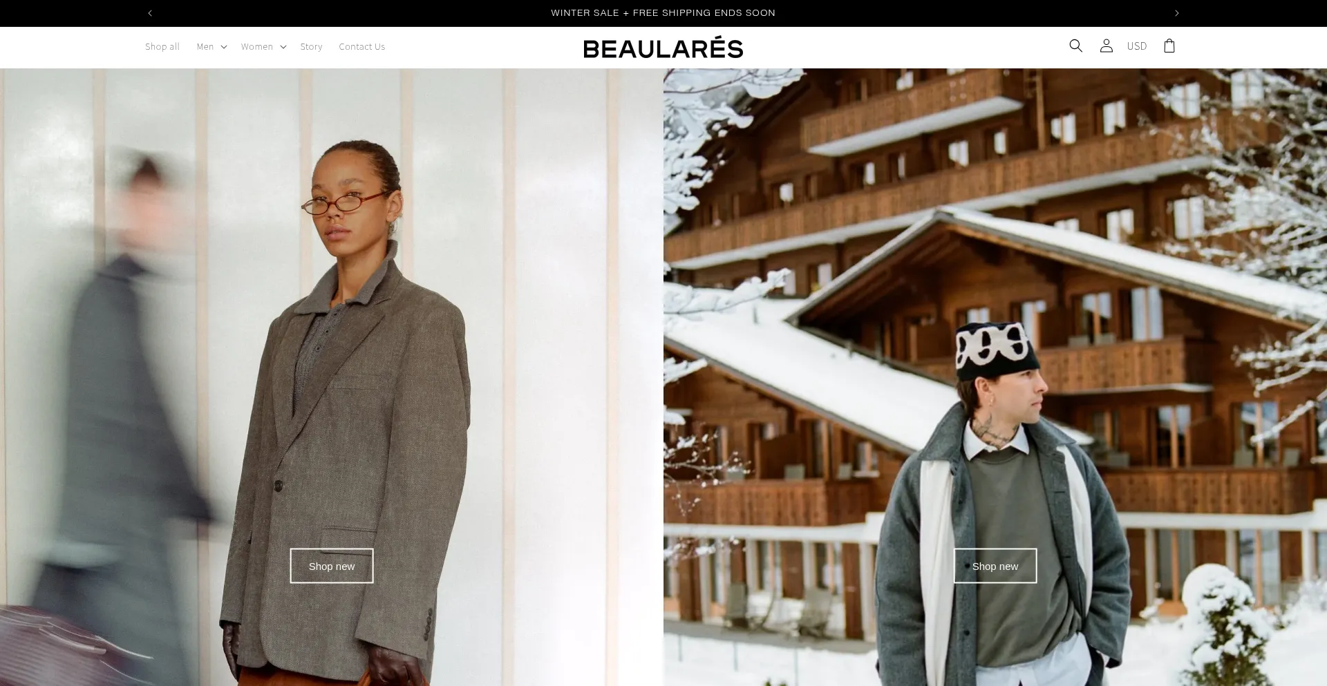 Website screenshot of Beaulares.com