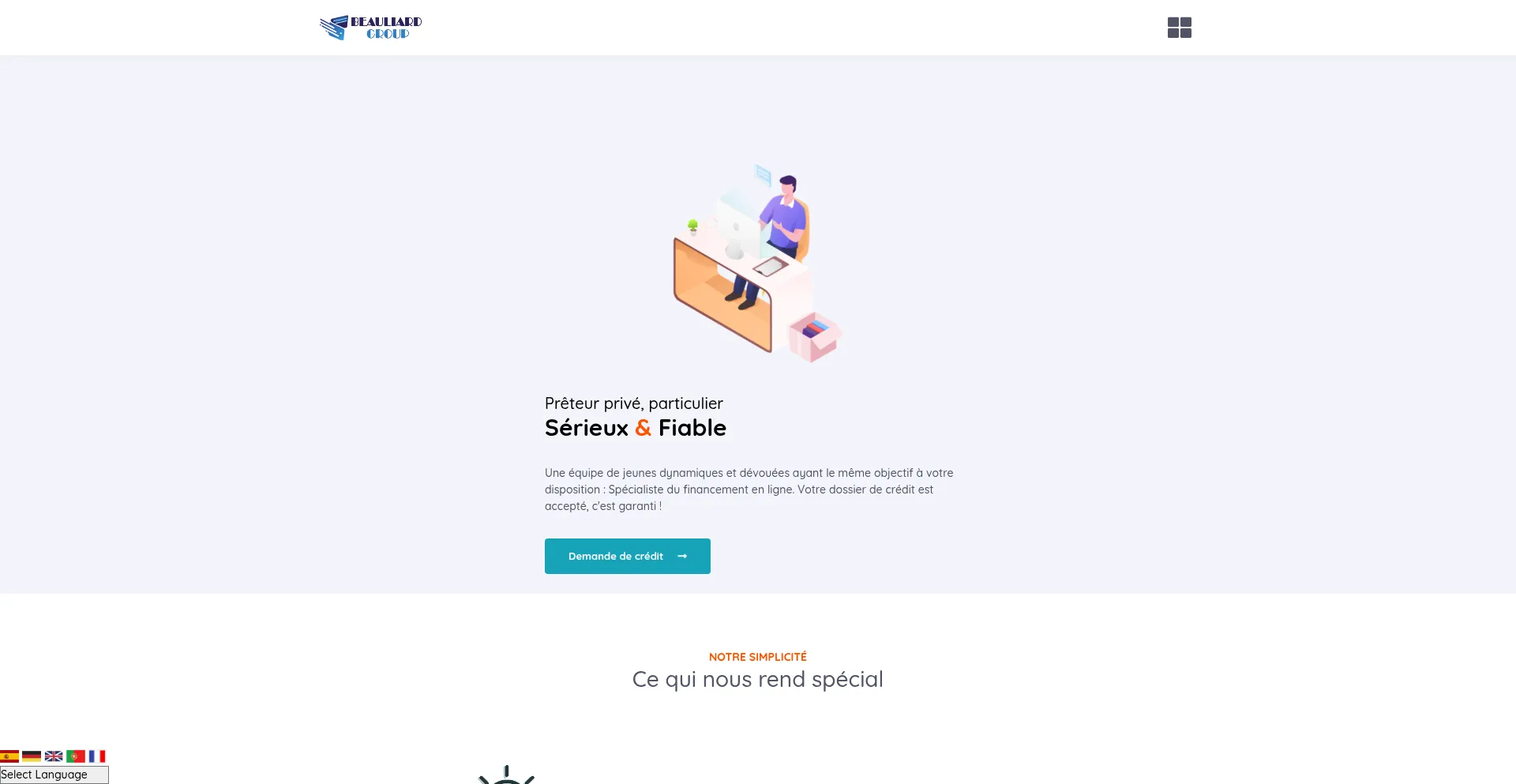 Beauliard-groupe.com Screenshot