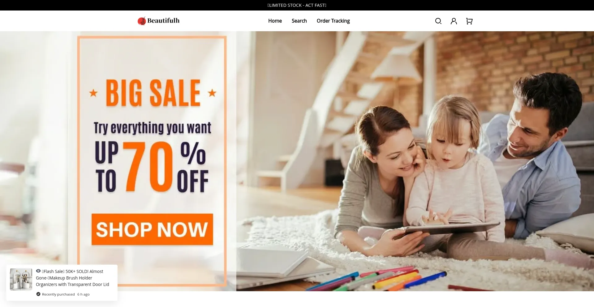 Website screenshot of Beautifulh.com