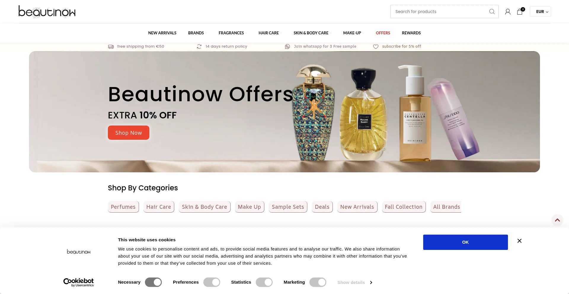 Beautinow.com Screenshot