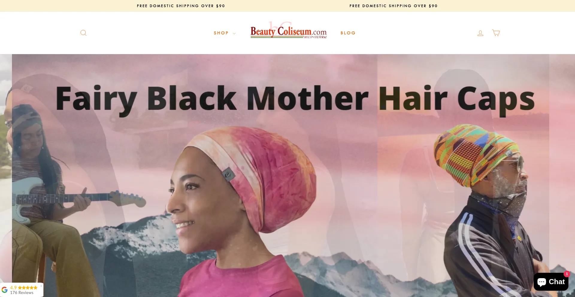 Website screenshot of Beautycoliseum.com