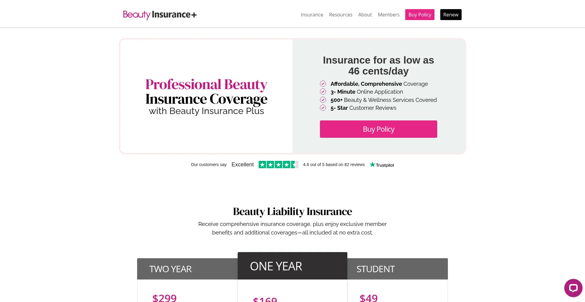 Beautyinsuranceplus.com Screenshot