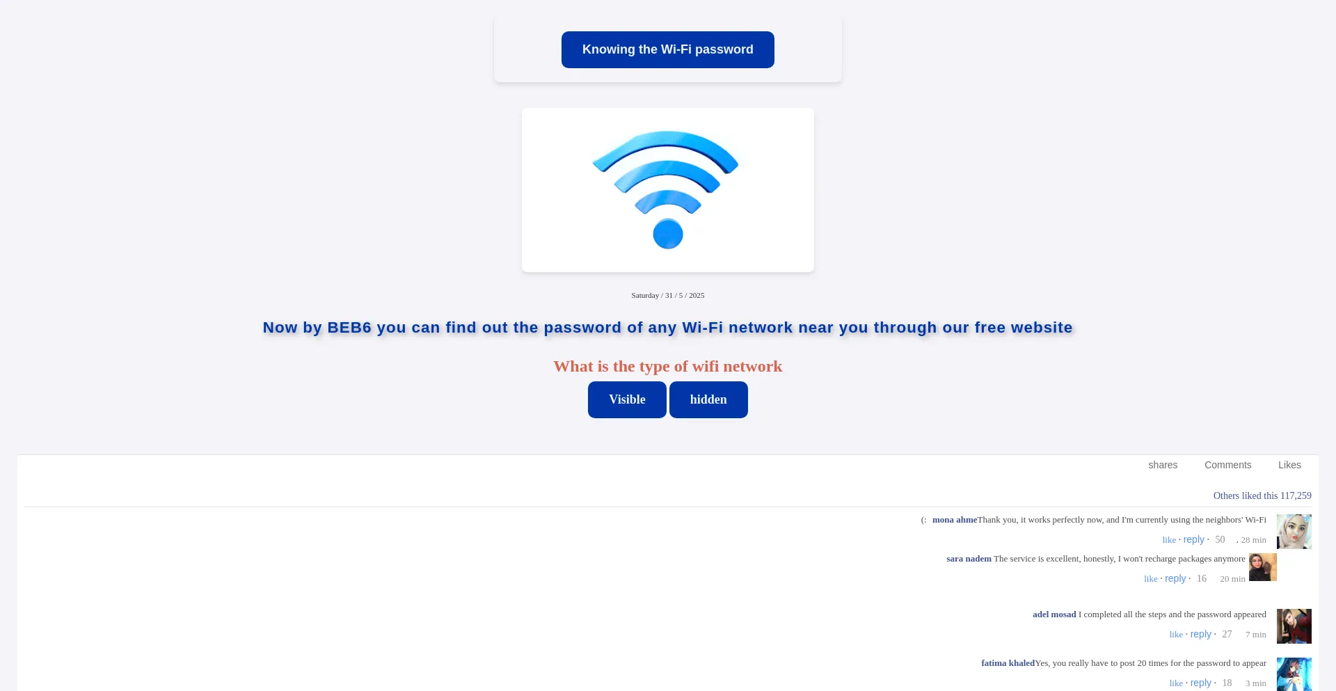 Website screenshot of Beb6.com