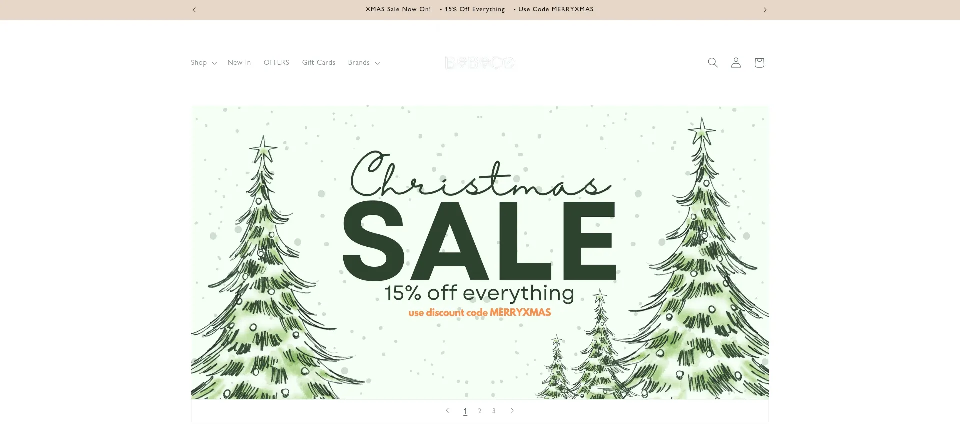 Website screenshot of Bebeco.co.uk